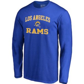 Men's Los Angeles Rams NFL Pro Line by Fanatics Branded Royal Vintage Victory Arch Long Sleeve T-Shirt