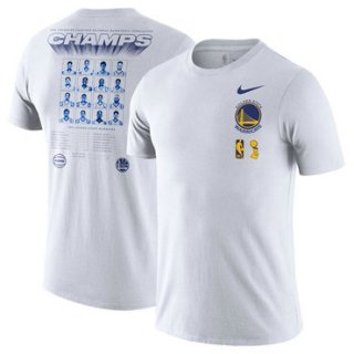 Golden State Warriors Nike 2018 NBA Finals Champions Team Roster Dri-FIT Cotton T-Shirt - White