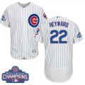 Cubs #22 Jason Heyward White Flexbase Authentic Collection 2016 World Series Champions Stitched MLB Jersey