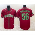 Men's Mexico Baseball #56 Randy Arozarena 2023 Red World Baseball Classic Stitched Jersey