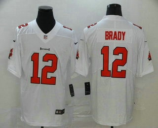 Men's Tampa Bay Buccaneers #12 Tom Brady White 2020 NEW Vapor Untouchable Stitched NFL Nike Limited Jersey