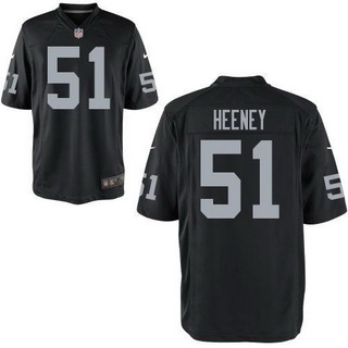 Men's Oakland Raiders #51 Ben Heeney Black Team Color NFL Nike Elite Jersey