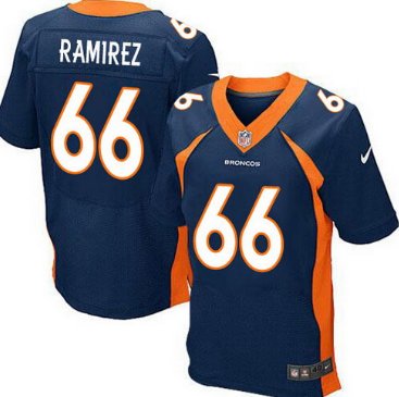 Nike Denver Broncos #66 Manny Ramirez 2013 Blue Elite Jersey