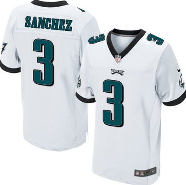 Nike Philadelphia Eagles #3 Mark Sanchez White Elite Jersey