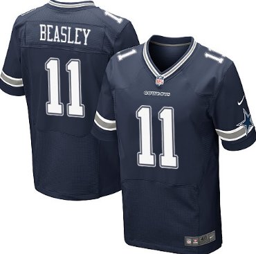 Nike Dallas Cowboys #11 Cole Beasley Blue Elite Jersey