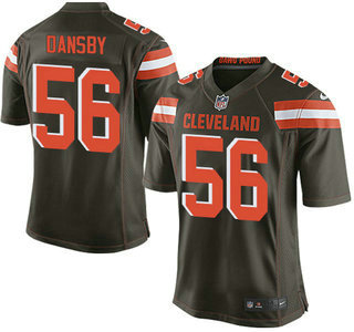 Men's Cleveland Browns Brown #56 Karlos Dansby Brown Team Color 2015 NFL Nike Elite Jersey