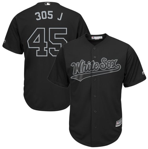 White Sox #45 Michael Jordan Black 305 J Players Weekend Cool Base Stitched Baseball Jersey