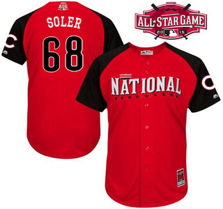 National League Chicago Cubs #68 Jorge Soler Red 2015 All-Star Game Player Jersey