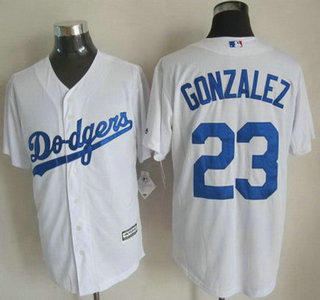 Los Angeles Dodgers #23 Adrian Gonzalez 2015 White Jersey