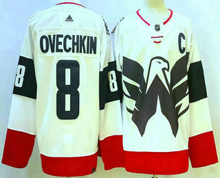 Men's Washington Capitals #8 Alex Ovechkin White 2023 Stadium Series Authentic Jersey