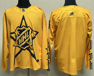 Men's All-Star Game 2024 Yellow Primegreen Stitched Hockey Jersey