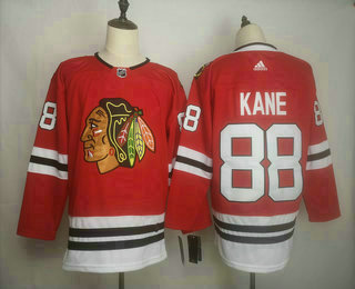 Men's Chicago Blackhawks #88 Patrick Kane adidas Home Authentic Red Player Jersey