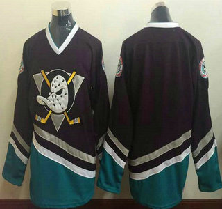 Men's Mighty Ducks of Anaheim Blank 1995-96 Purple CCM Vintage Throwback Jersey