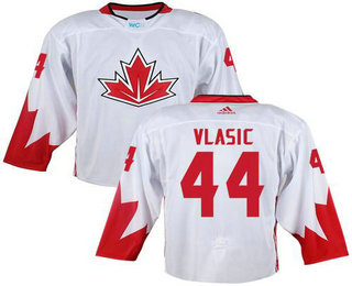 Team Canada Men's #44 Marc-Edouard Vlasic White 2016 World Cup Stitched NHL Jersey