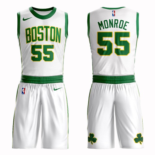 Boston Celtics #55 Greg Monroe White Nike NBA Men's City Authentic Edition Suit Jersey