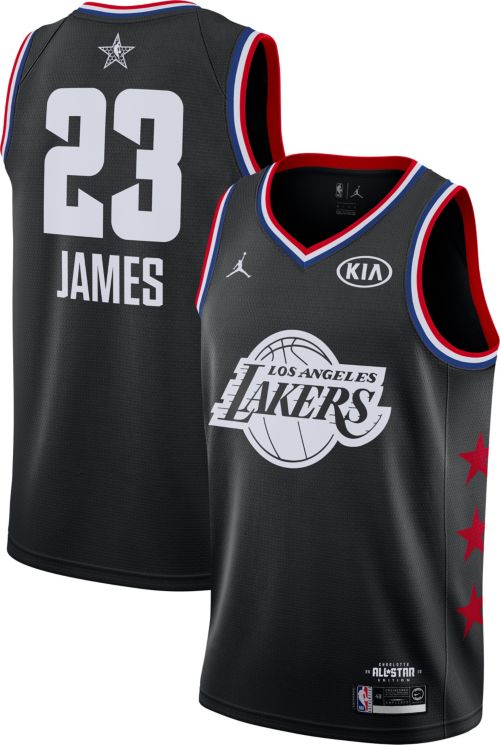 Jordan Men's 2019 NBA All-Star Game #23 LeBron James Black Dri-FIT Swingman Jersey