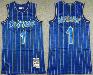 Men's Orlando Magic #1 Penny Hardaway Blue 1994-95 Hardwood Classics Soul Swingman Throwback Jersey