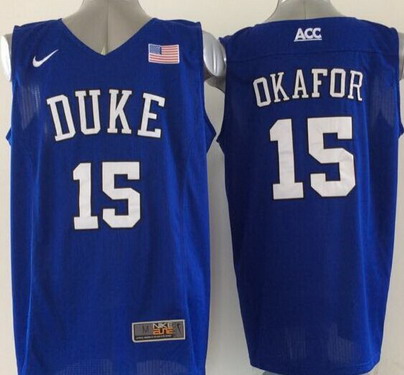 Duke Blue Devils #15 Jahlil Okafor 2015 Blue Jersey