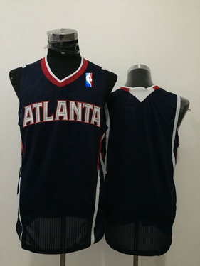 Men's Atlanta Hawks Blank Navy Blue Swingman Jersey