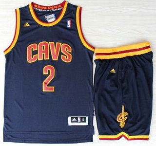 Cleveland Cavaliers 2 Kyrie Irvin Blue Revolution 30 Swingman Jerseys Shorts NBA Suits