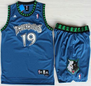 Minnesota Timberwolves #19 Sam Cassell Blue Swingman Jersey Short Suits