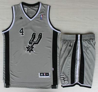 San Antonio Spurs #4 Danny Green Grey Revolution 30 Swingman NBA Jersey Short Suits