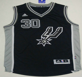 Men's San Antonio Spurs #30 David West Revolution 30 Swingman 2015-16 New Black Jersey