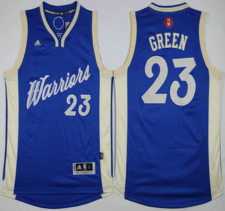 Men's Golden State Warriors #23 Draymond Green Revolution 30 Swingman 2015 Christmas Day Blue Jersey