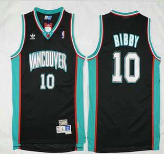 Memphis Grizzlies #10 Mike Bibby Black Hardwood Classics Soul Swingman Throwback Jersey