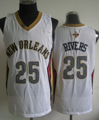 New Orleans Pelicans #25 Austin Rivers White Swingman Jersey