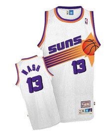 Phoenix Suns #13 Steve Nash White Swingman Throwback Jersey