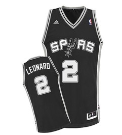 San Antonio Spurs #2 Kawhi Leonard Black Swingman Jersey