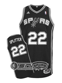 San Antonio Spurs #22 Tiago Splitter Black Swingman Jersey