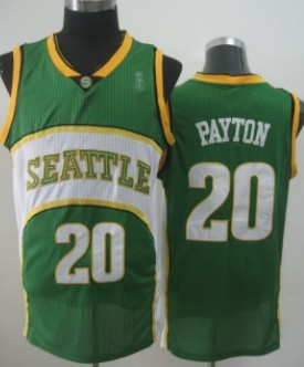 Seattle Supersonics #20 Gary Payton 2007-08 Green Swingman Jersey