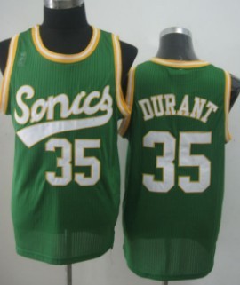 Seattle Supersonics #35 Kevin Durant 2003-04 Green Swingman Jersey