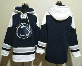 Men's Penn State Nittany Lions Navy Ageless Must Have Lace Up Pullover Hoodie