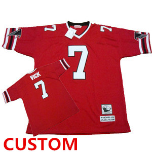 Atlanta Falcons Custom Red Throwback Jersey