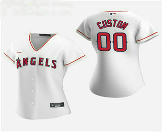 Women's Custom Los Angeles Angels 2020 White Home Nike Jersey