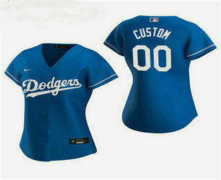 Women's Custom Los Angeles Dodgers 2020 Royal Alternate Nike Jersey