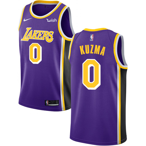 Lakers #0 Kyle Kuzma Purple Youth Basketball Swingman Statement Edition Jersey