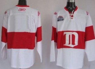 Detroit Red Wings Youths Customized White Winter Classic Jersey