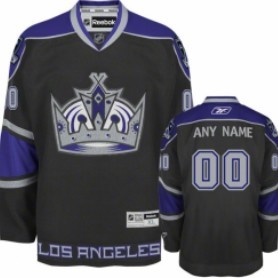 Los Angeles Kings Mens Customized Black Jersey