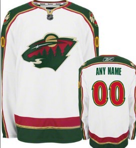 Minnesota Wild Mens Customized White Jersey