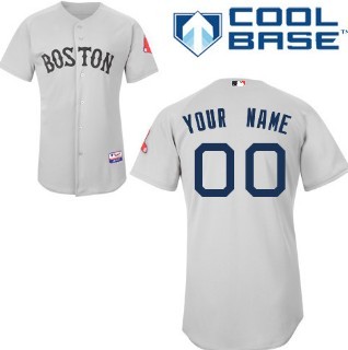 Kids' Boston Red Sox Customized Gray Jersey