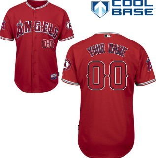 Kids' LA Angels of Anaheim Customized Red Jersey