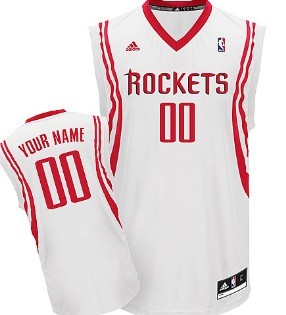 Kids Houston Rockets Customized White Jersey