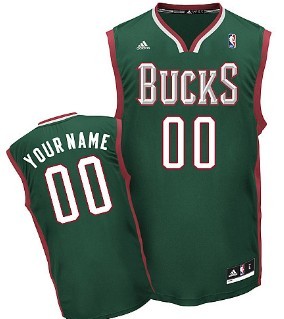 Kids Milwaukee Bucks Customized Green Jersey