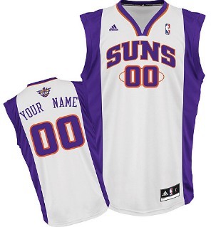 Kids Phoenix Suns Customized White Jersey