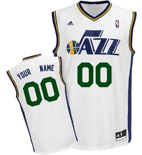 Kids Utah Jazz Customized White Jersey