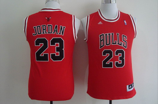 Chicago Bulls #23 Michael Jordan Red Kids Jersey